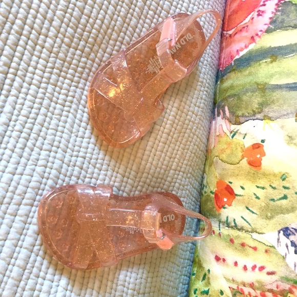 NWOT Jelly Sandals, pink with sparkles - Picture 4 of 6